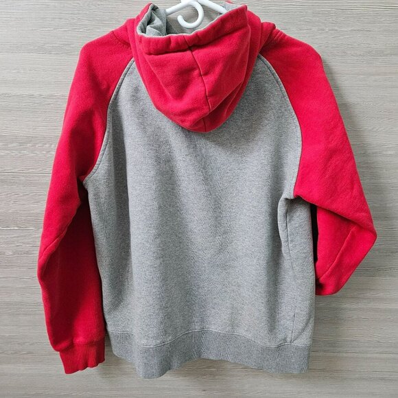 Campus Heritage Ohio State Buckeyes OSU Gray Red Hoodie Sweatshirt L - Picture 2 of 16
